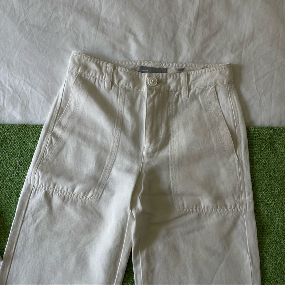 White Vince denim pants
